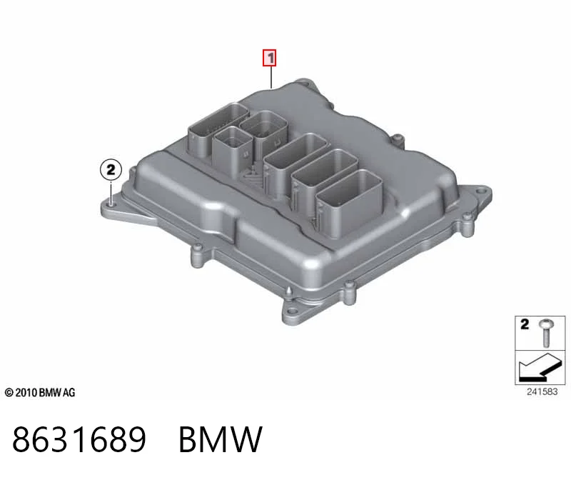 8631689 BMW Мозги двигателя