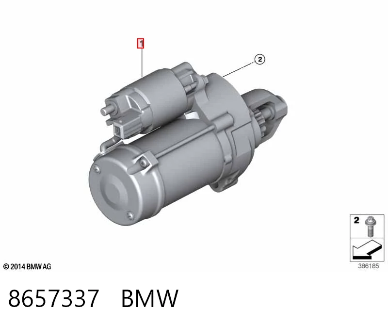 8657337 BMW Стартер автомобиля