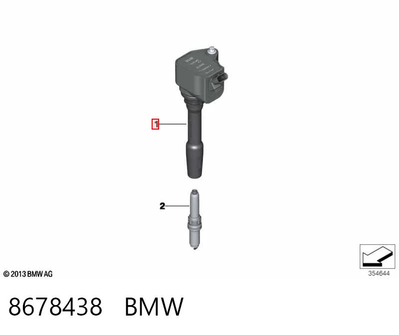 8678438 BMW Катушка зажигания