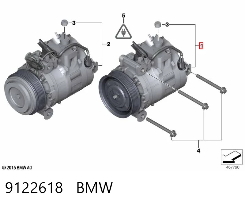 9122618 BMW Компрессор хладагента