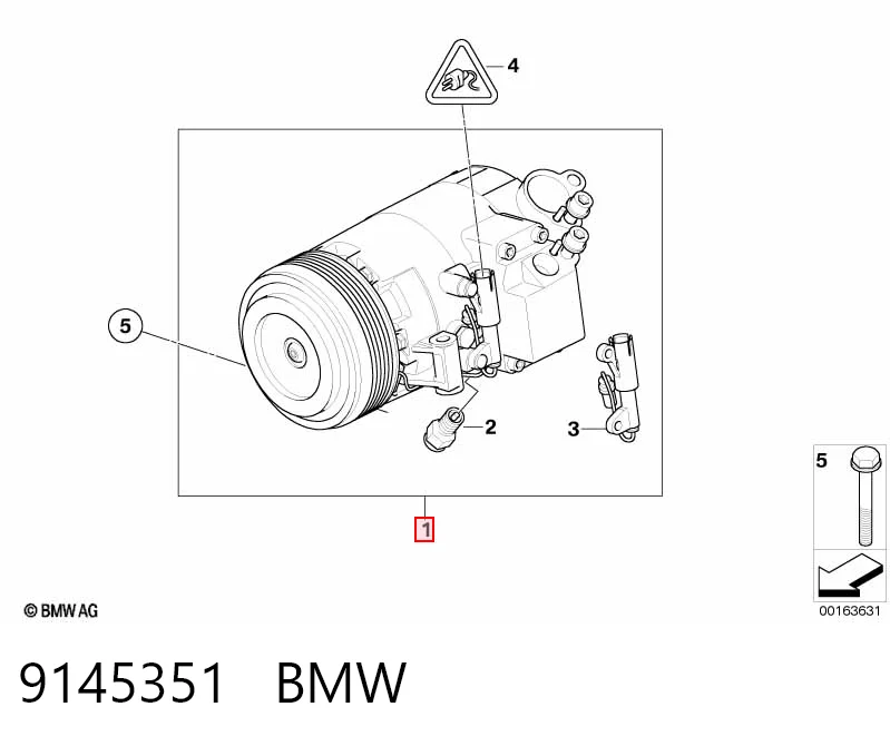 9145351 BMW Компрессор хладагента
