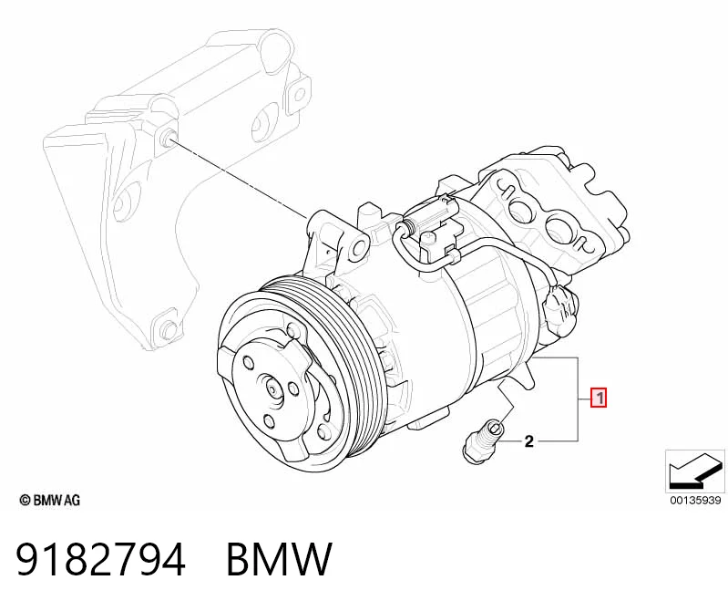 9182794 BMW Компрессор хладагента