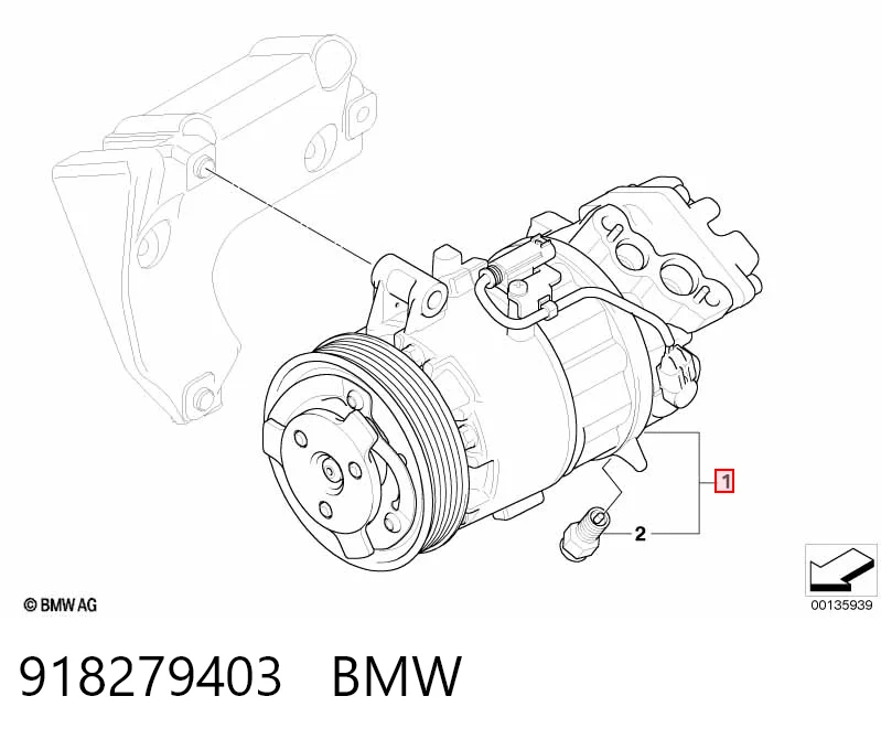 918279403 BMW Компрессор хладагента