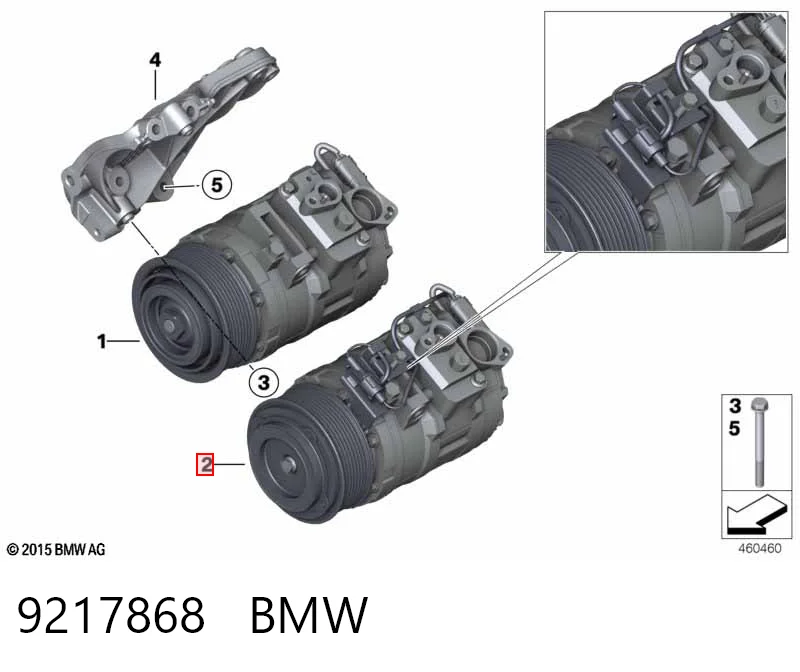 9217868 BMW Компрессор хладагента