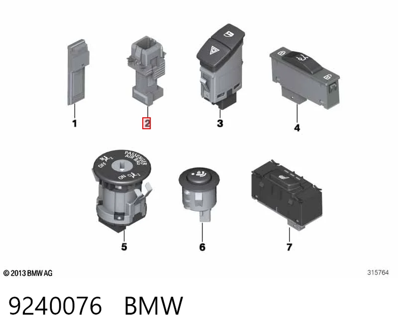 9240076 BMW Датчик тормоза
