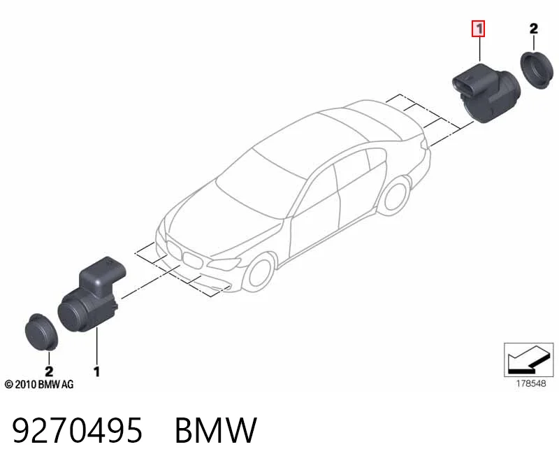 9270495 BMW Передние парктроники