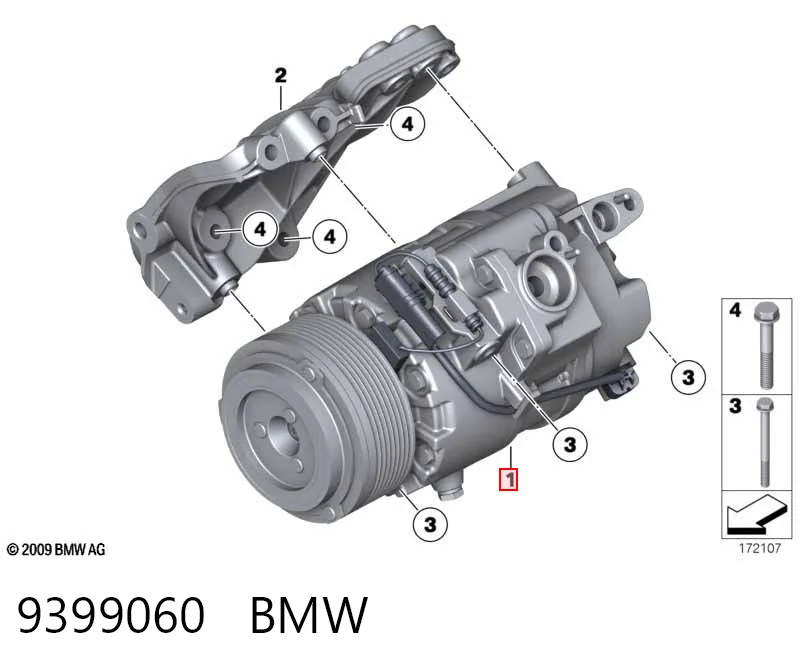 9399060 BMW Компрессор хладагента