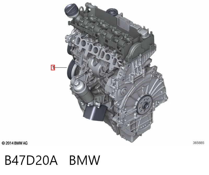 B47D20A BMW Мотор в сборе