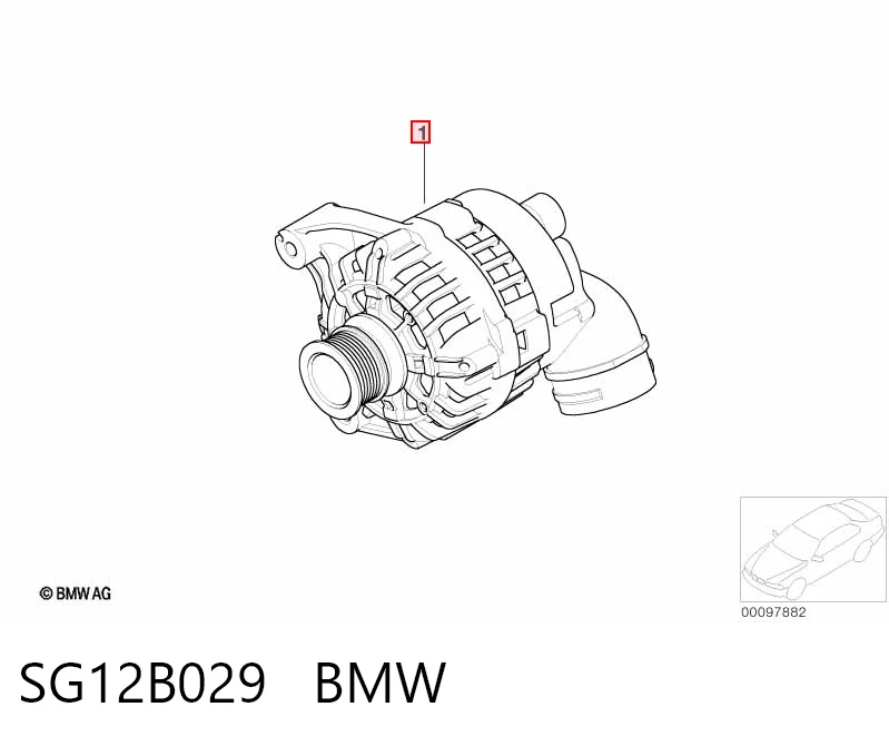 SG12B029 BMW Генератор автомобильный