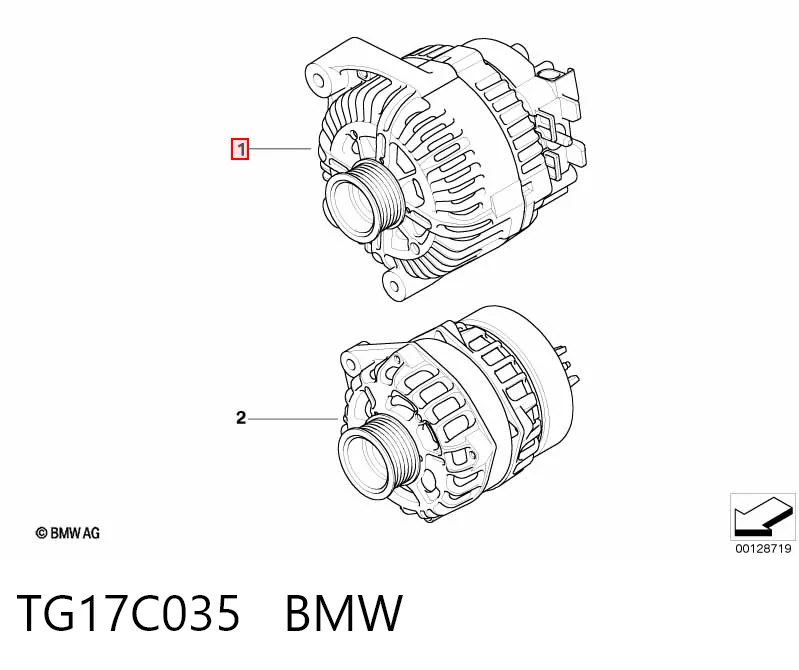 TG17C035 BMW Генератор автомобильный
